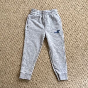 Puma Kids Gray Jogger Sweatpants Size 5